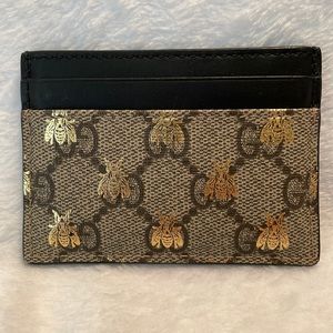 Gucci GG Supreme Bee Card Holder